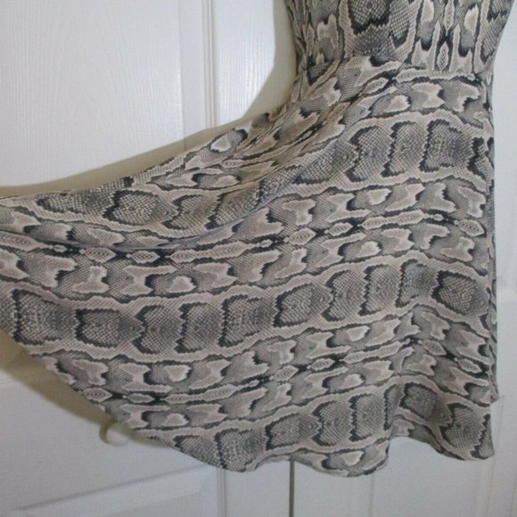 Snake Print Mini Sundress sz 0 - Picture 7 of 11
